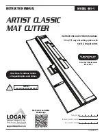 Logan Graphic Products ARTIST CLASSIC Instruction And Operation Manual preview