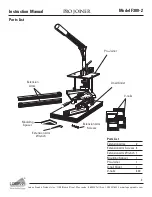 Предварительный просмотр 3 страницы Logan Graphic Products Pro Joiner Model F300-2 Instruction Manual