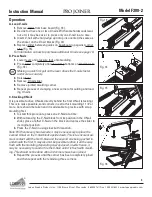 Предварительный просмотр 7 страницы Logan Graphic Products Pro Joiner Model F300-2 Instruction Manual