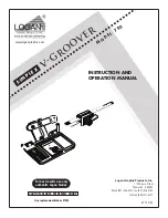 Logan Graphic Products SIMPLEX V-Groover 703 Instruction And Operation Manual preview