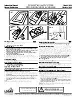 Preview for 2 page of Logan 2000 Instruction Manual