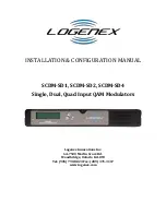 Предварительный просмотр 1 страницы Logenex SCDM-SD1 Installation And Configuration Manual