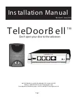 Preview for 1 page of Logenex TeleDoorBell Installation Manual