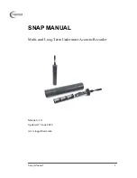 Preview for 1 page of Loggerhead SNAP Manual