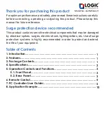 Preview for 2 page of Logic AV Products LG-HMS4x4-H User Manual