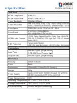 Preview for 4 page of Logic AV Products LG-HMS4x4-H User Manual