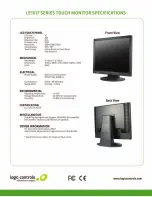 Preview for 2 page of Logic Controls LE1017 Series Specifications