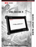 Предварительный просмотр 1 страницы Logic Instrument Fieldbook I1 Quick Start Manual