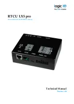 Logic IO RTCU LX5 pro Technical Manual предпросмотр