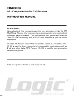 Preview for 2 page of Logic DM800i Instruction Manual