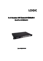 Предварительный просмотр 1 страницы Logic LG-HMS8x8S-H Manual