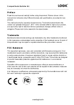 Предварительный просмотр 2 страницы Logic LG-SS601M User Manual