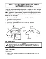 Предварительный просмотр 1 страницы Logic3 IP163 Instruction Manual