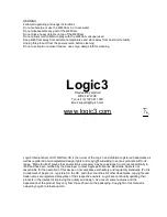 Preview for 5 page of Logic3 PC293 Instruction Manual