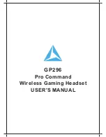 Предварительный просмотр 1 страницы Logic3 Pro Command GP296 User Manual