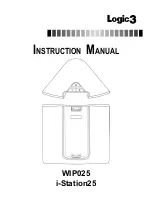 Предварительный просмотр 1 страницы Logic3 WIP025 i-station25 Instruction Manual