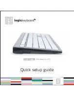 Logickeyboard RF 2.4 GHz Wireless for PC Quick Setup Manual предпросмотр