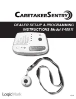 Preview for 1 page of LogicMark CaretakerSentry 40911 Dealer Set-Up & Programming Instructions