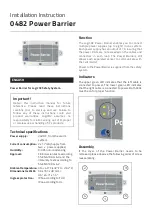 LogiCO2 Power Barrier 0482 Installation Instruction предпросмотр