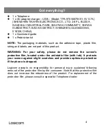 Preview for 4 page of LOGICOM Le Kay 283 Quick Start Manual