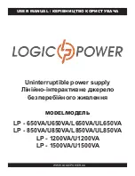 Preview for 1 page of LogicPower LP-1200VA User Manual