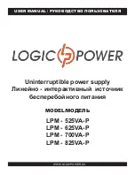 Preview for 1 page of LogicPower LPM - 525VA-P User Manual