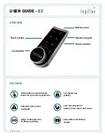 Preview for 1 page of Logiflex E2 User Manual