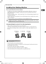 Preview for 7 page of Logik L140WM10E Installation Manual / Instruction Manual