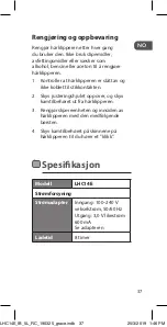 Preview for 37 page of Logik LHC14E Instruction Manual