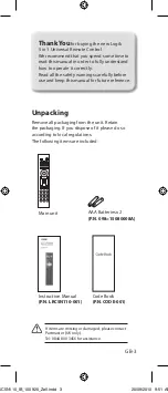 Preview for 3 page of Logik LRC5N110 Instruction Manual