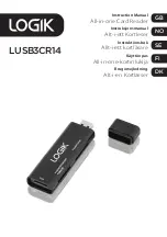 Logik LUSB3CR14 Instruction Manual preview