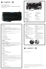 Logitech G G310 Atlas Dawn Setup Manual предпросмотр