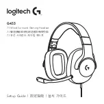 Logitech G G433 Setup Manual предпросмотр