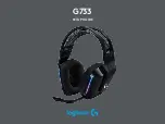 Предварительный просмотр 1 страницы Logitech G G733 Setup Manual