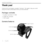 Предварительный просмотр 2 страницы Logitech 960-000343 - Quickcam E 1000 Web Camera User Manual