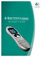 Предварительный просмотр 1 страницы Logitech 966193-0403 - Harmony 890 Advanced Universal Remote Control User Manual