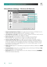 Предварительный просмотр 16 страницы Logitech 966194-0403 - Wireless DJ Music System Remote Control User Manual