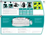 Предварительный просмотр 2 страницы Logitech 967419-0403 - Cordless Desktop LX 501 Wireless Keyboard Installation