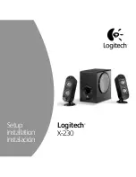 Preview for 1 page of Logitech 970123-1403 - X 230 2.1-CH PC Multimedia Speaker Sys Setup & Installation