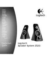 Preview for 1 page of Logitech 980-000337 - Z 520 PC Multimedia Speakers Quick Start Manual