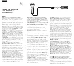 Предварительный просмотр 1 страницы Logitech 981-000058 - Vantage USB Microphone User Manual