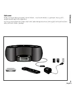 Предварительный просмотр 3 страницы Logitech 984-000018 - Pure-Fi Dream Premium Bedroom Music System User Manual