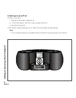 Предварительный просмотр 6 страницы Logitech 984-000018 - Pure-Fi Dream Premium Bedroom Music System User Manual