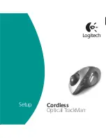 Logitech Cordless Optical TrackMan Setup Manual preview