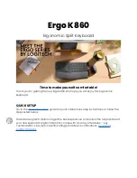 Logitech Ergo K860 Manual предпросмотр