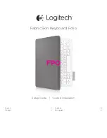 Logitech FabricSkin Setup Manual предпросмотр