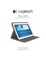 Logitech Folio S310 Setup Manual предпросмотр