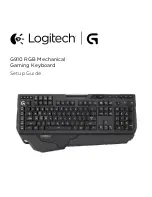 Logitech G910 RGB Setup Manual предпросмотр