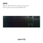 Preview for 1 page of Logitech G915 Manual