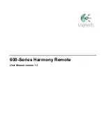 Logitech Harmony 600-Series User Manual предпросмотр